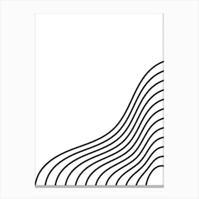 Wave Vector Illustration Canvas Print