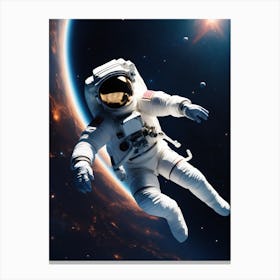 Astronaut In Space Canvas Print