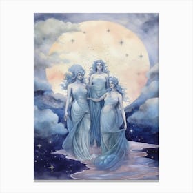 The Muses Blue Dream Painting Canvas Print