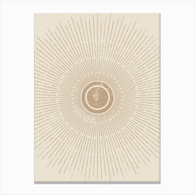 boho Sunburst Canvas Print