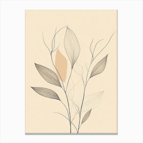 Abstract Leaves 5 Canvas Print