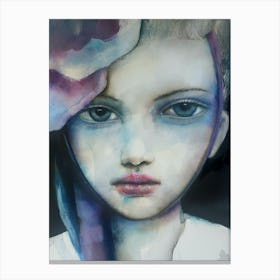 Girl in a Bonnet Canvas Print