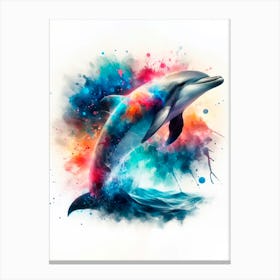 Dolphin Print Canvas Print