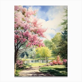 Missouri Botanical Garden Usa Watercolour 2  Canvas Print