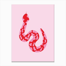 Pink Snake 1 Canvas Print