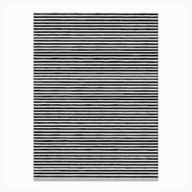 Marker Black Stripes Canvas Print