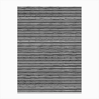Marker Black Stripes Canvas Print