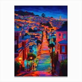 San Francisco At Night Canvas Print