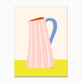 Pink Milk Jug Canvas Print