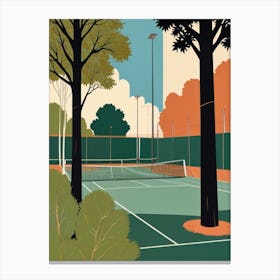 Tennis Court 9 Canvas Print