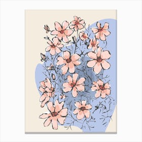 Blush Floral Canvas Print