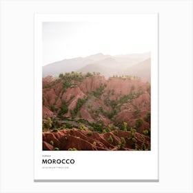 Coordinates Poster Ourika Morocco Canvas Print