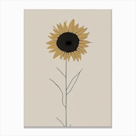 Desert Sunflower Wildflower Simplicity Canvas Print