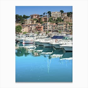 Soller Marina In Spain Majorca Canvas Print