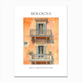 Bologna Travel And Architecture Poster 2 Canvas Print