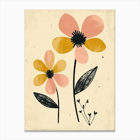 Missoula Flower Market Boho Minimalist Style Canvas Print