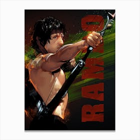 Rambo with title Canvas Print