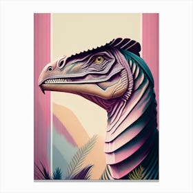 Eoraptor Pastel Dinosaur Canvas Print
