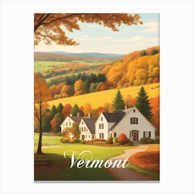Vermont USA in Fall Canvas Print