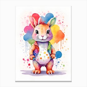 Colorful Bunny Canvas Print