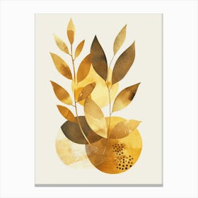 Golden Leaves 62 Canvas Print