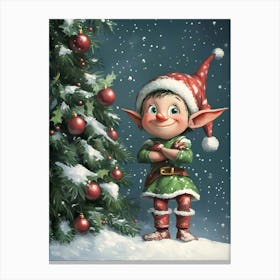 Christmas Elf 3 Canvas Print