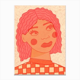 Pink girl Canvas Print