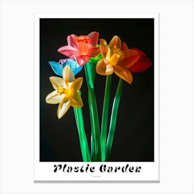 Bright Inflatable Flowers Poster Daffodil 1 Canvas Print