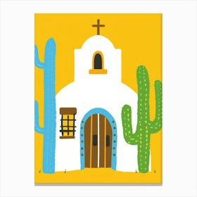 Cactus Church Canvas Print