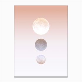 Moon Triplet Canvas Print