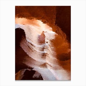 Red Canyon, Oil Painting Canvas Print