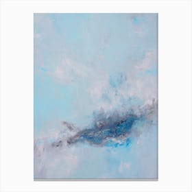 Blue Sky Abstract Painting Canvas Print