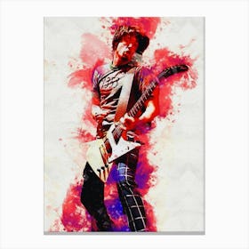 Smudge Of Portrait Dave Grohl Foo Fighter Canvas Print