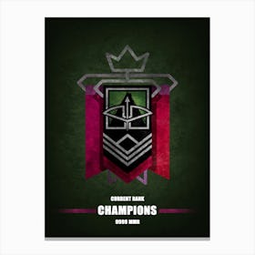 Capitao Rainbow Six 1 Canvas Print