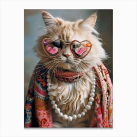 Cat In Sunglasses 9 Canvas Print