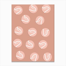 Tennis Aesthetic Pink Canvas Print