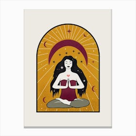 Yoga Girl Canvas Print