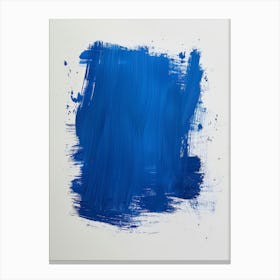 Blue Paint Splatter Canvas Print