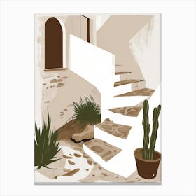 Cactus Pots Canvas Print