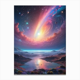 Purple Cosmic Sky no1 Leinwandbild