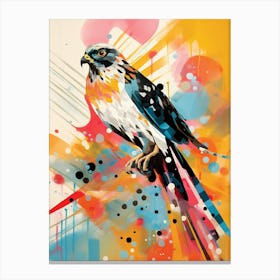 Bird Painting Collage Harrier 1 Canvas Print