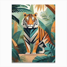Tiger In The Jungle 9 Canvas Print