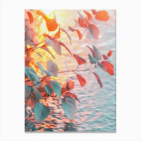 Sunset By The Water Canvas Print