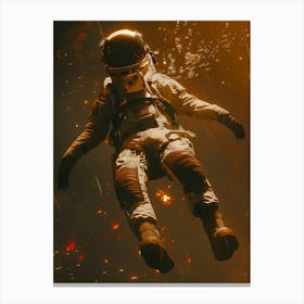 Astronaut In Space 2 Canvas Print