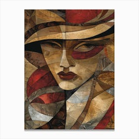 Woman In Hat 4 Canvas Print