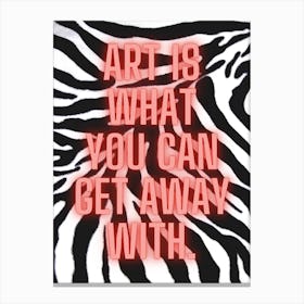 Andy Warhol Quote Canvas Print