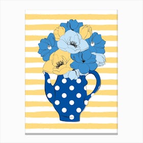 Blooming Tea Pot Canvas Print