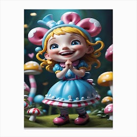 Girl In Wonderland Canvas Print