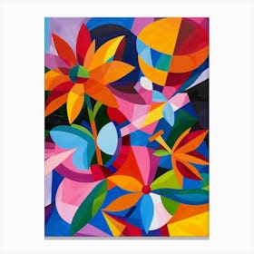 Abstract Flowers Canvas Print