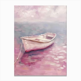 Pink Boat Canvas Print